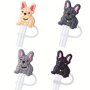 French Bulldog Straw Protectors/4 Count